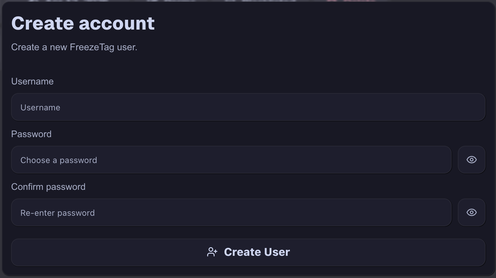 Create User